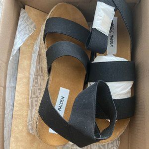 Steve Madden Kimmie Black Sandals Size 6